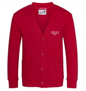 Classic School Cardigan - Red