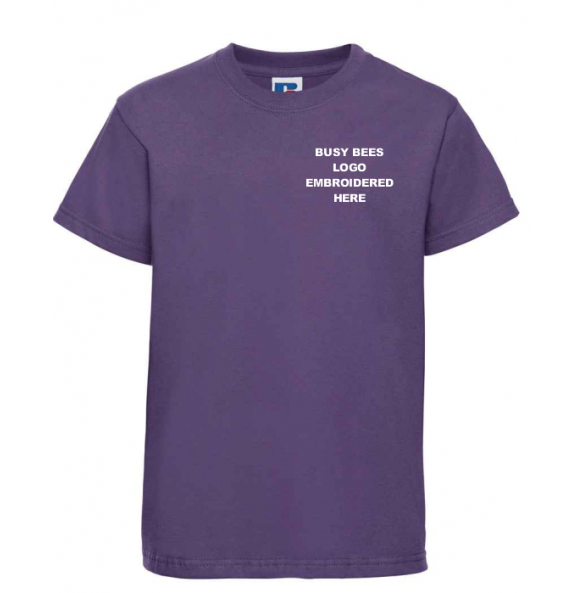 Kids Cotton T-Shirt - Purple