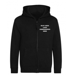 Kids Black Zip Hoodie