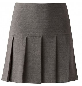 Pleated School Skirt - Grey