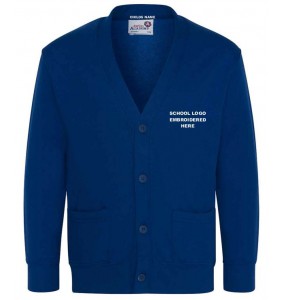 Classic School Cardigan - Royal Blue