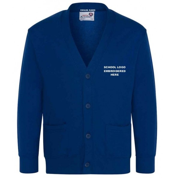 Classic School Cardigan - Royal Blue