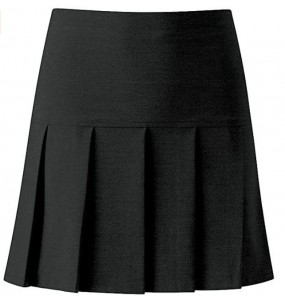 Pleated School Skirt - Black