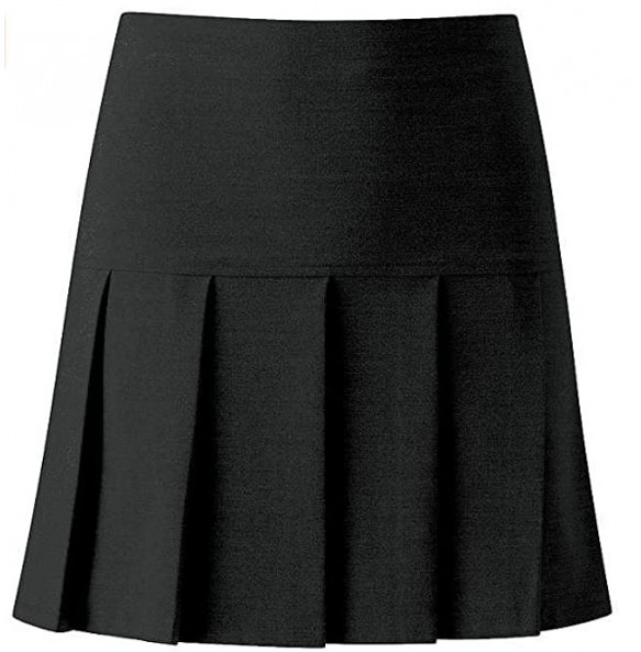 Pleated School Skirt - Black