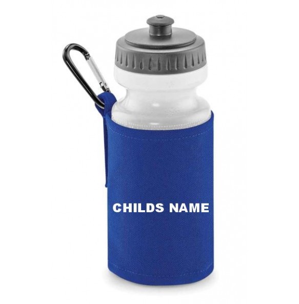 Water Bottle And Holder - Royal Blue